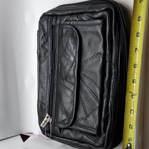 Patchwork leather bible cover